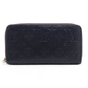 Louis Vuitton Monogram Empreinte Zippy Wallet Navy
